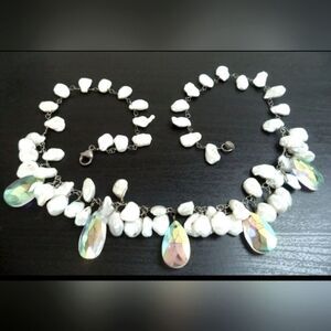 VINTAGE SIGNED 925 GENUINE 14MM PEARL 20" NECKLACE